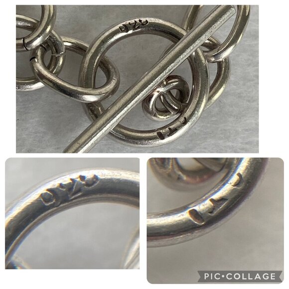 Sterling Silver 925 Cable Chain Blank Engraveable Heart Charm Bracelet 7.25" - Picture 8 of 16